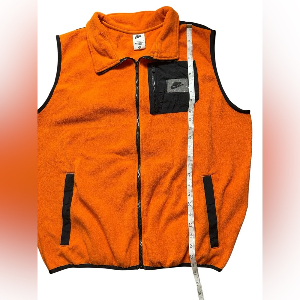 Men’s Nike Therma-Fit Orange Fleece Vest Size Large - Picture 7 of 7